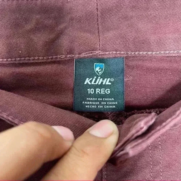 KUHL Women's Brooke Skinny Jeans Burgundy Pants Sz 10 - Picture 3 of 10